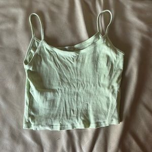 BRANDY MELVILLE/JOHN GALT LIGHT GREEN CROPPED TANK TOP